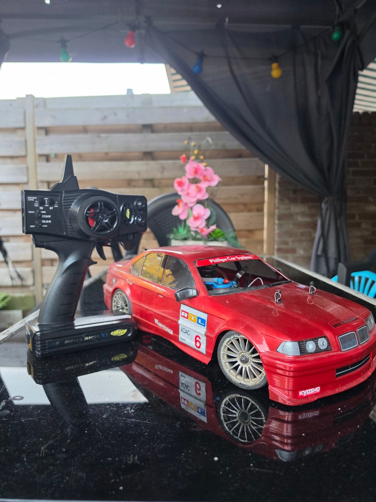 Kyosho nitro rc bmw e36, Hobby en Vrije tijd, Ophalen of Verzenden, Zo goed als nieuw, Schaal 1:10, Auto onroad