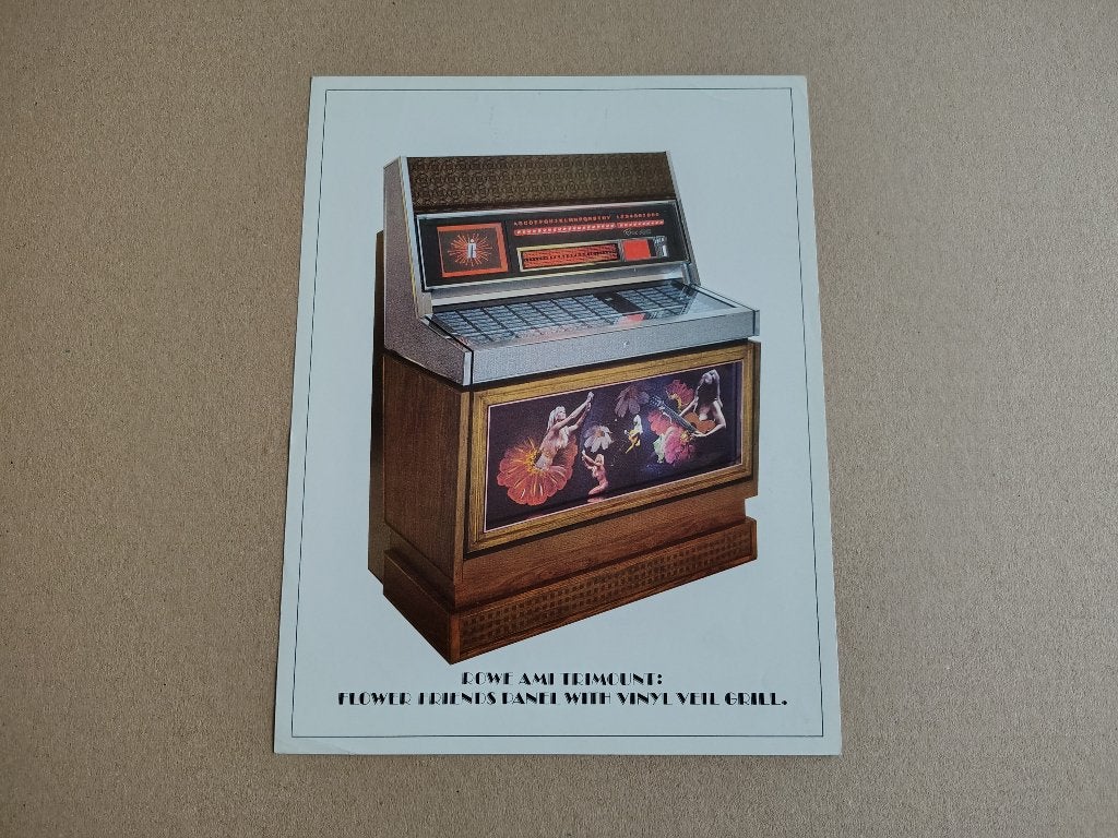 Flyer: Rowe-AMi MM4 (1970) jukebox, Verzenden, Gebruikt, 1950 tot 1960, Seeburg