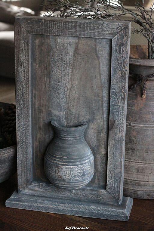 Kruiklijst met DUBBELE kruiken / wandpaneel /lijst met kruik, Www.jufbrocante.nl, Www.jufbrocante.nl, Nieuw, Ophalen of Verzenden