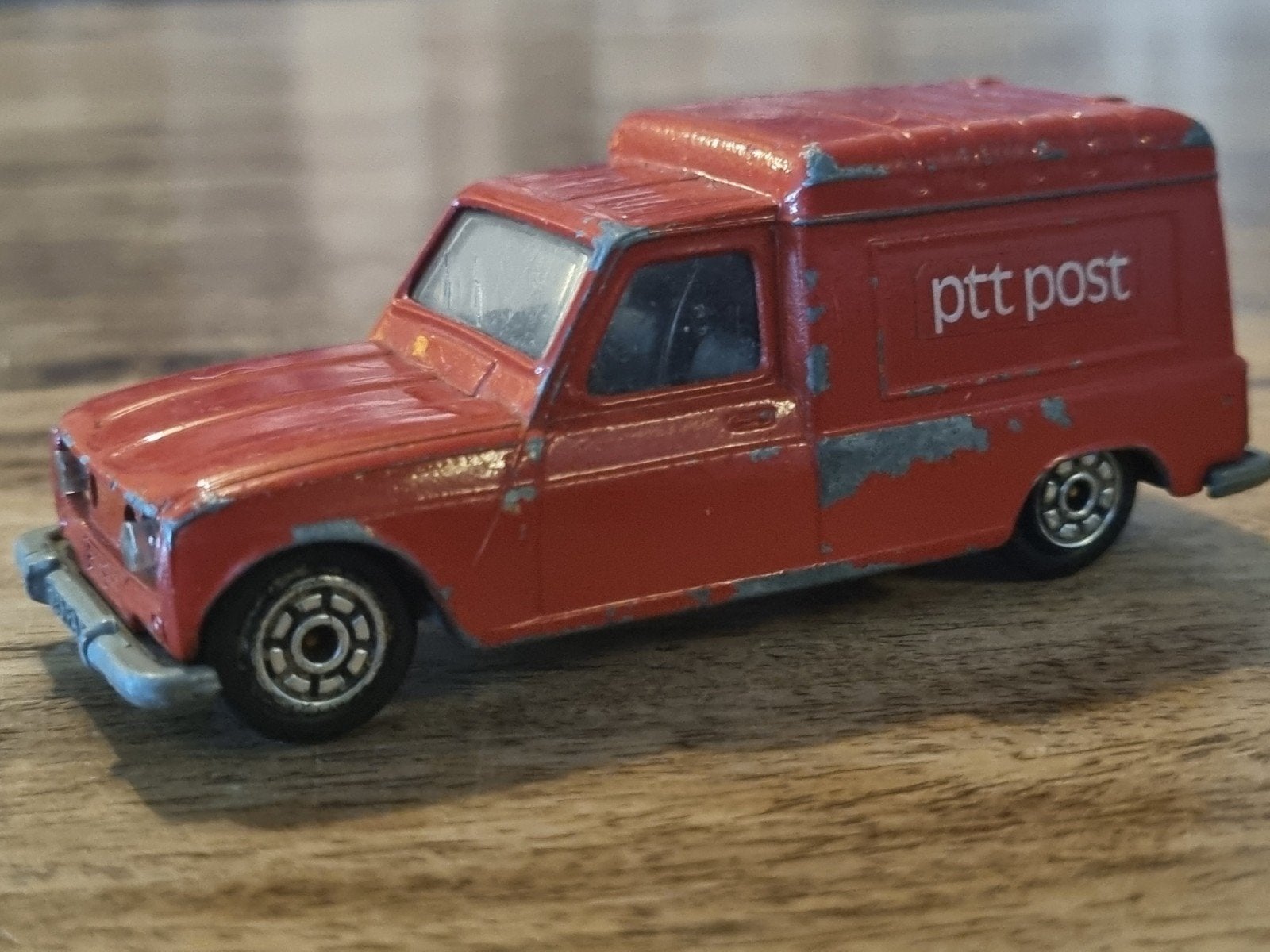 Norev Jet-Car Renault R4 Fourgonnette PTT Post, Ophalen of Verzenden, Gebruikt