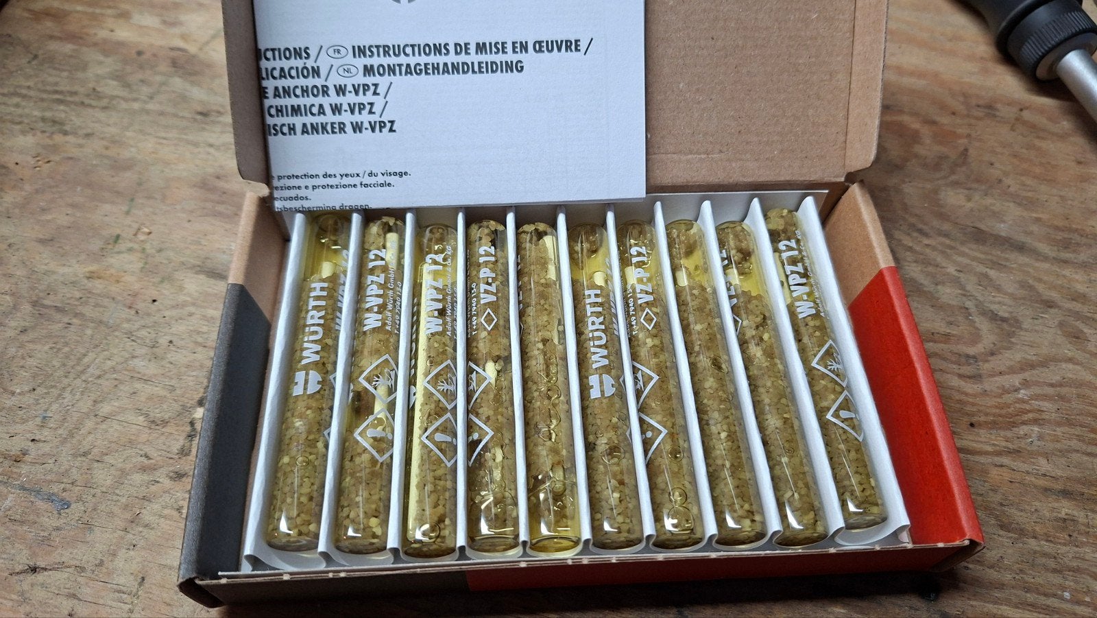 Würth chemische ankers capsules, Doe-het-zelf en Verbouw, Ophalen of Verzenden, Nieuw, Overige typen