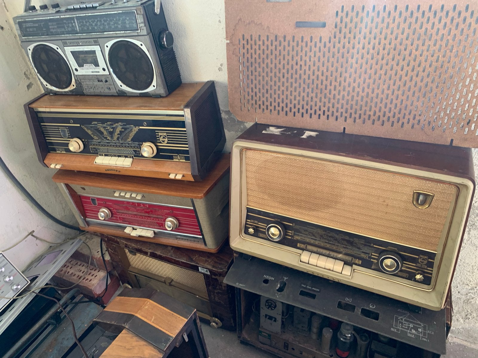 14 stuks radio's en buizenradio's, Ophalen, Gebruikt, Radio