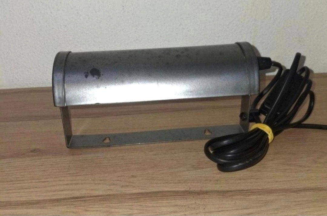 Grijs vintage Happylight bedlampje., Ophalen of Verzenden, Gebruikt