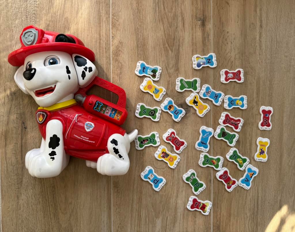 VTech - Paw Patrol Marshall Letterpret Reddingspup, Ophalen of Verzenden, Gebruikt, Taal en Lezen, Met geluid
