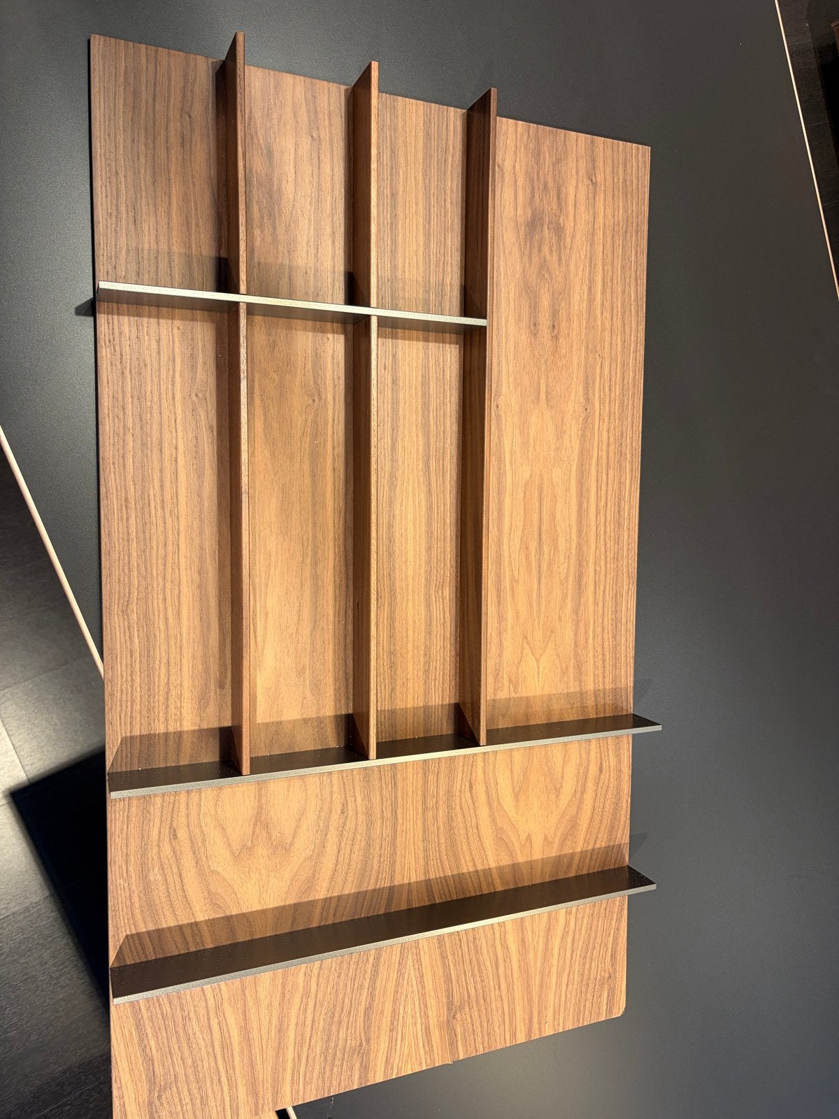 Notenhout Bestekindeling - 81,6x47x5cm, Ophalen, Gebruikt, Hout, Los bestek