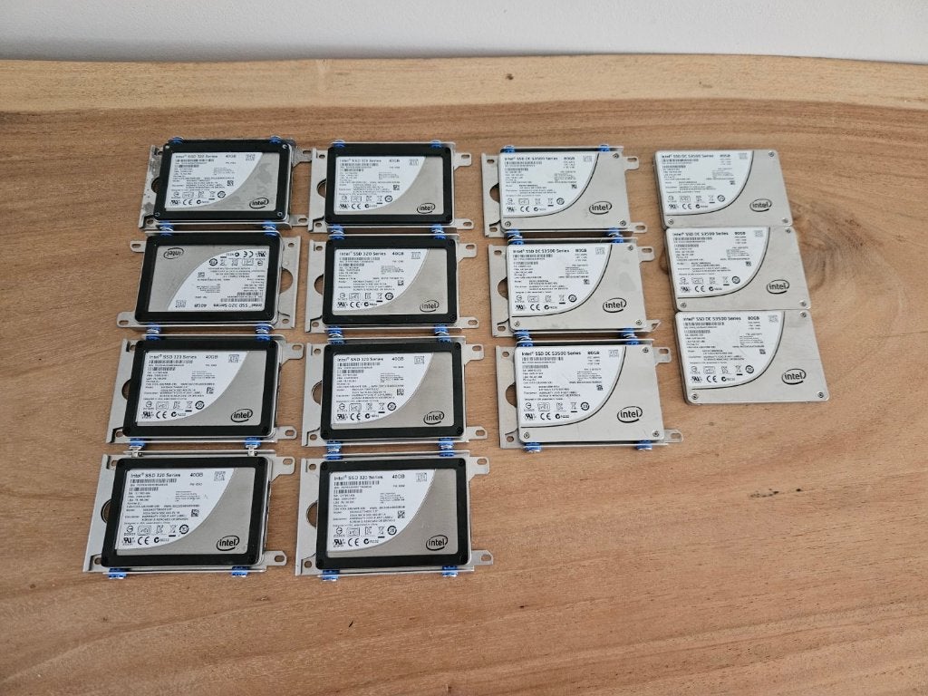 tl:Intel SSD DC S3500 80GB en 320 Series 40GB ( Partij ), Computers en Software, Harde schijven, Ophalen of Verzenden, Gebruikt
