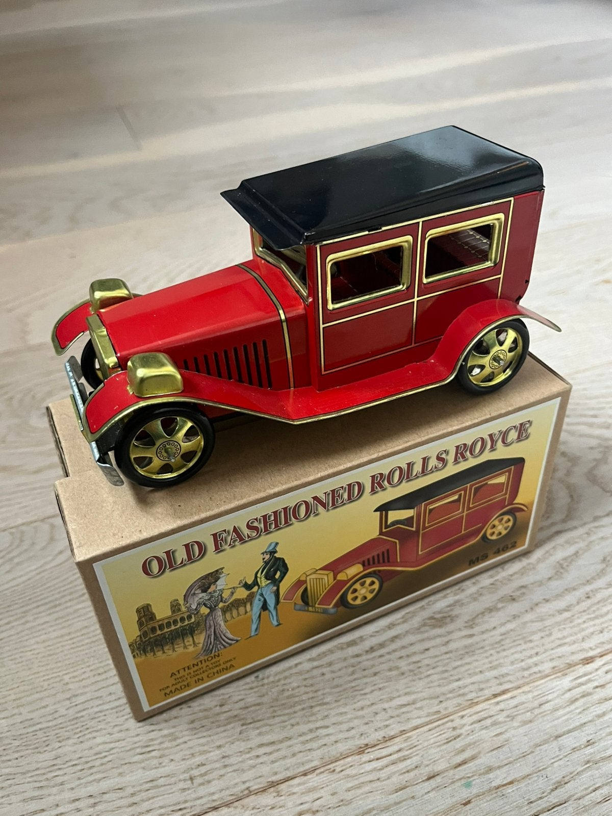 Vintage blikken speelgoed Rolls Royce – opwindbaar met doos, Verzenden