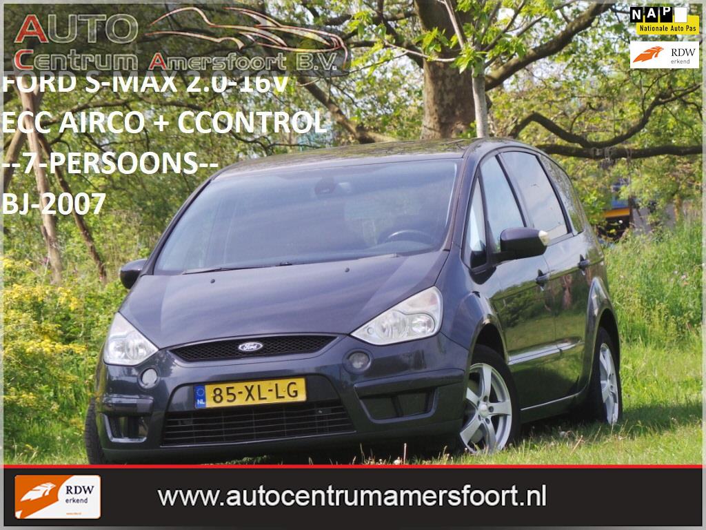 Ford S-Max 2.0-16V ( 7-PERSOONS + INRUIL MOGELIJK ), Auto's, Voorwielaandrijving, Gebruikt, 1505 kg, Origineel Nederlands