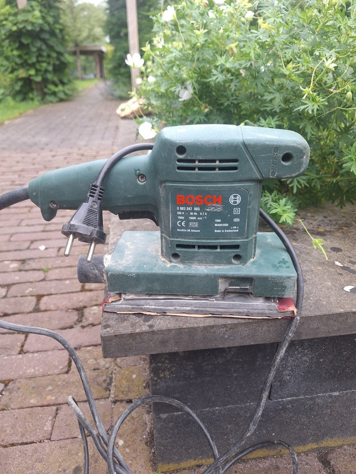 Schuurmachine, Doe-het-zelf en Verbouw, Gereedschap | Schuurmachines, Ophalen, Gebruikt, Minder dan 600 watt, Vlakschuurmachine