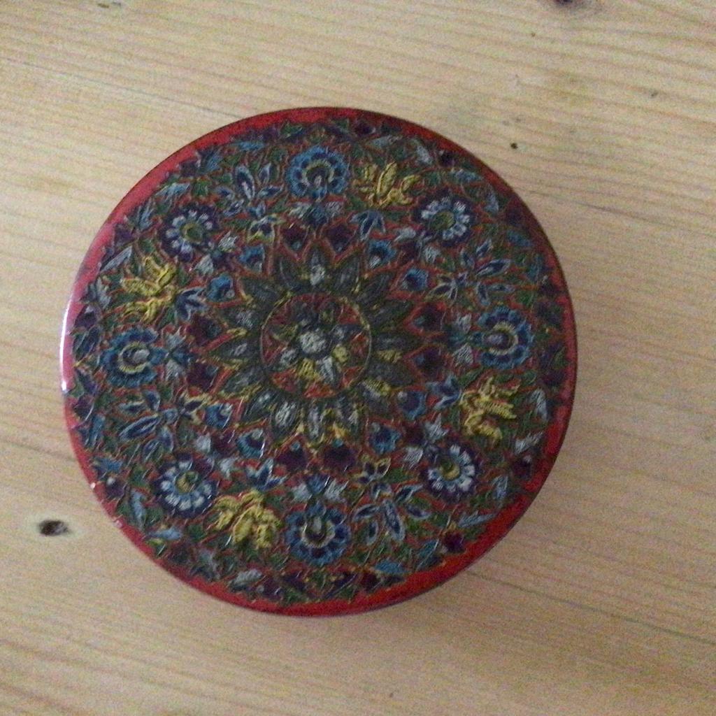 Droste chocolade blikje met bloemenpatroon, Antiek en Kunst, Ophalen of Verzenden
