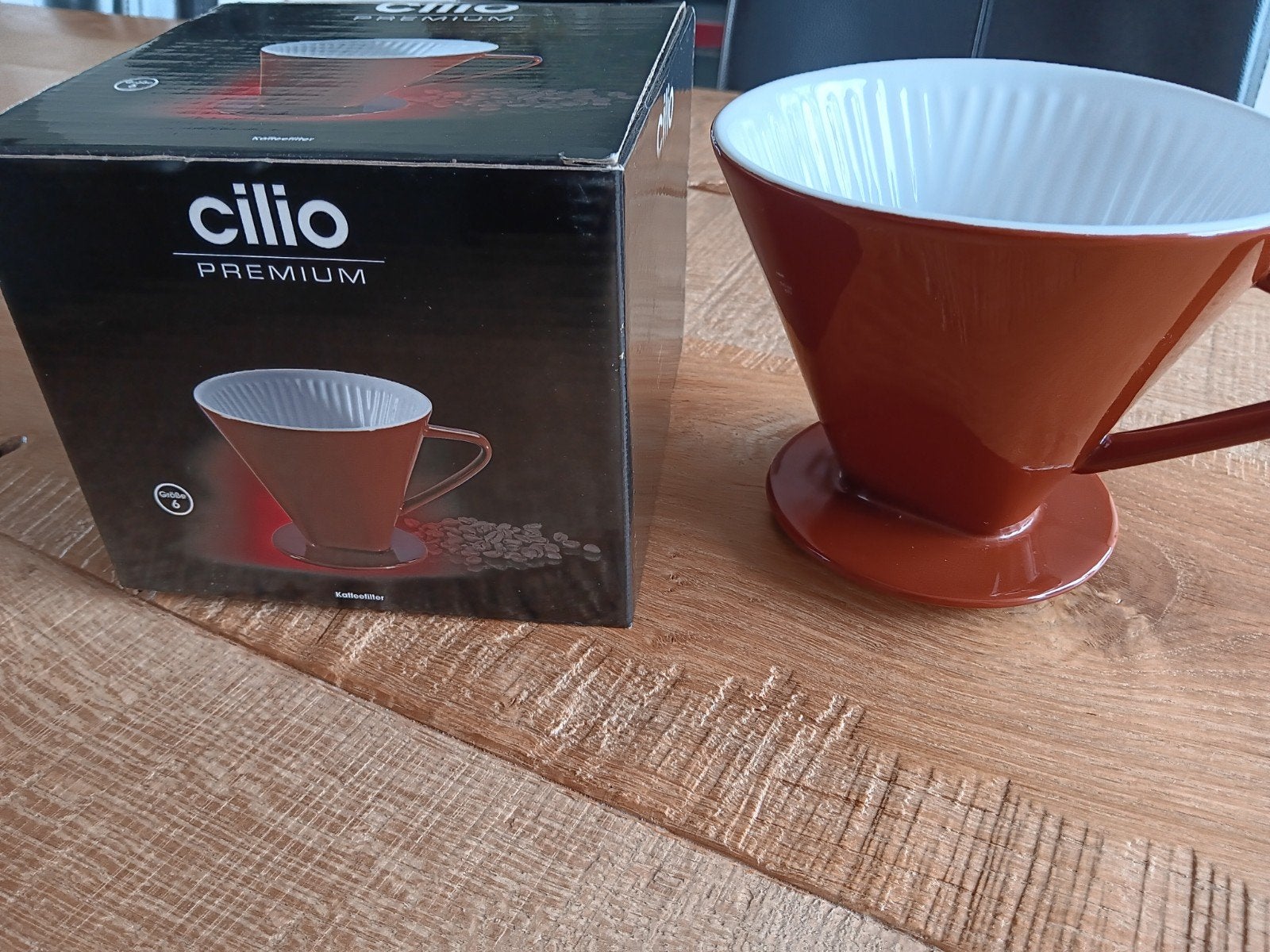 Zeldzame Retro Cilio nr.6 Koffiefilter - Ongebruikt Bruin, Ophalen of Verzenden