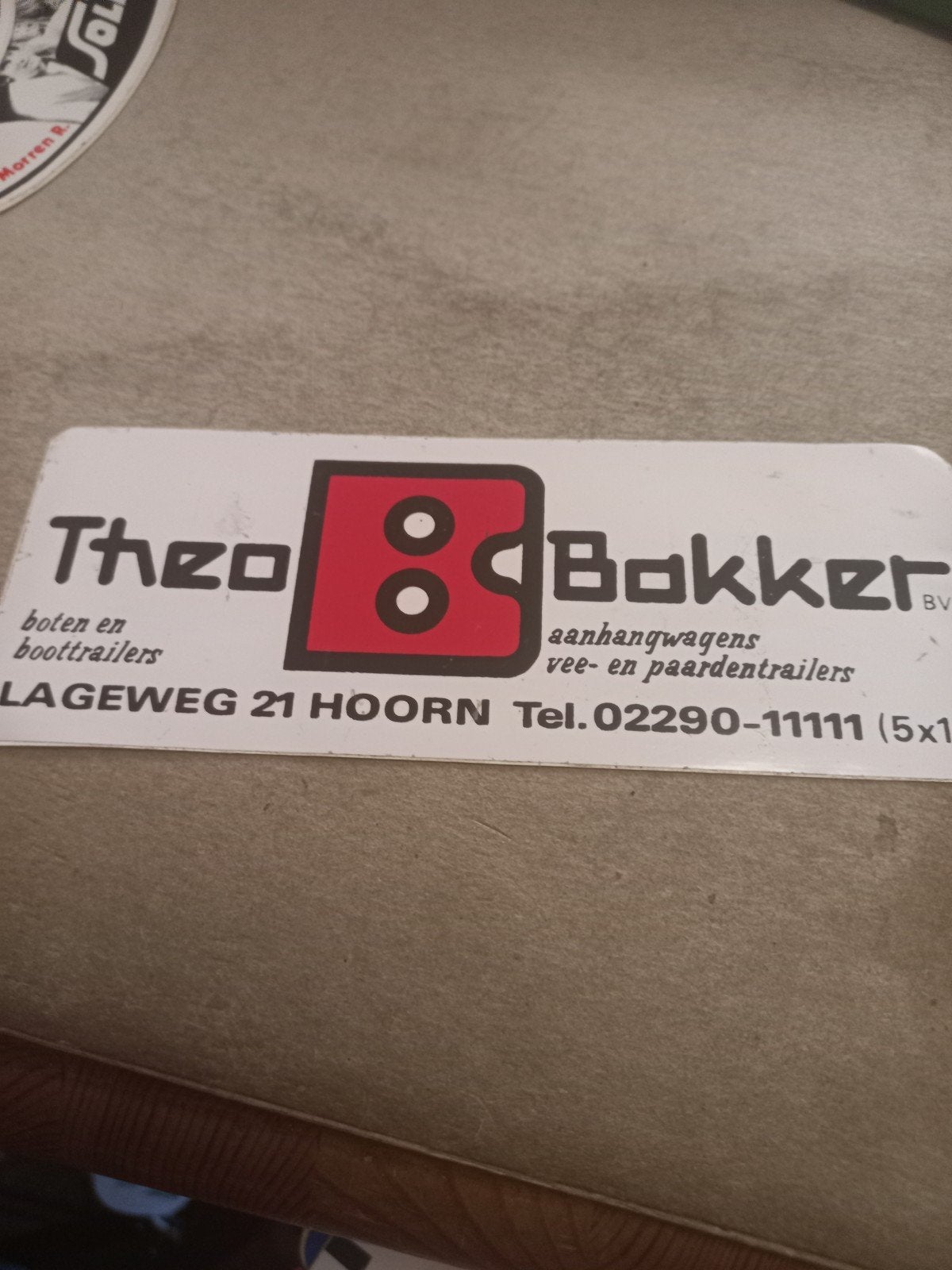 Theo Bakker Boottrailers - sticker, Verzamelen, Stickers, Ophalen of Verzenden