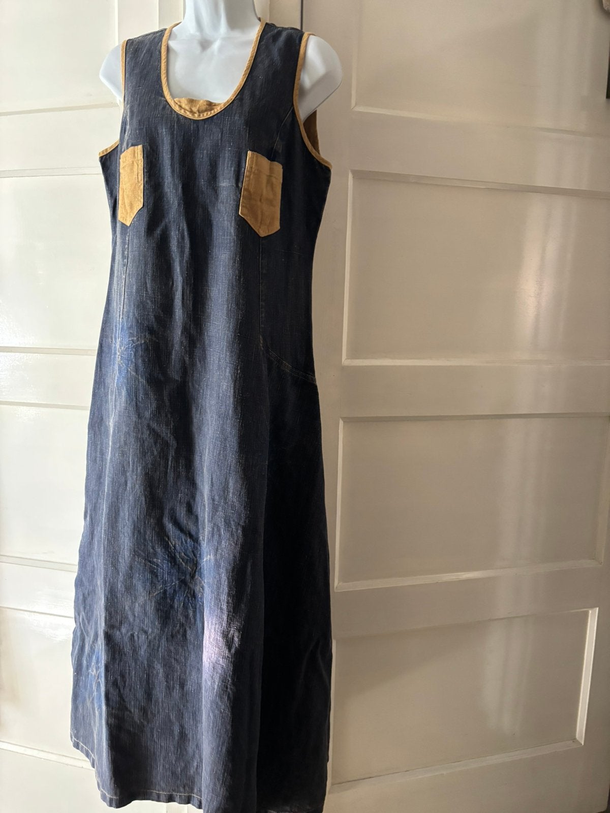Lauren Vidal spijker maxi jurk mt M., Maat 38/40 (M), Blauw, Ophalen of Verzenden, Zo goed als nieuw