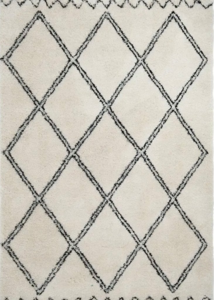 Vloerkleed crème 160x230cm, Ophalen, Modern en licht, 150 tot 200 cm, 200 cm of meer