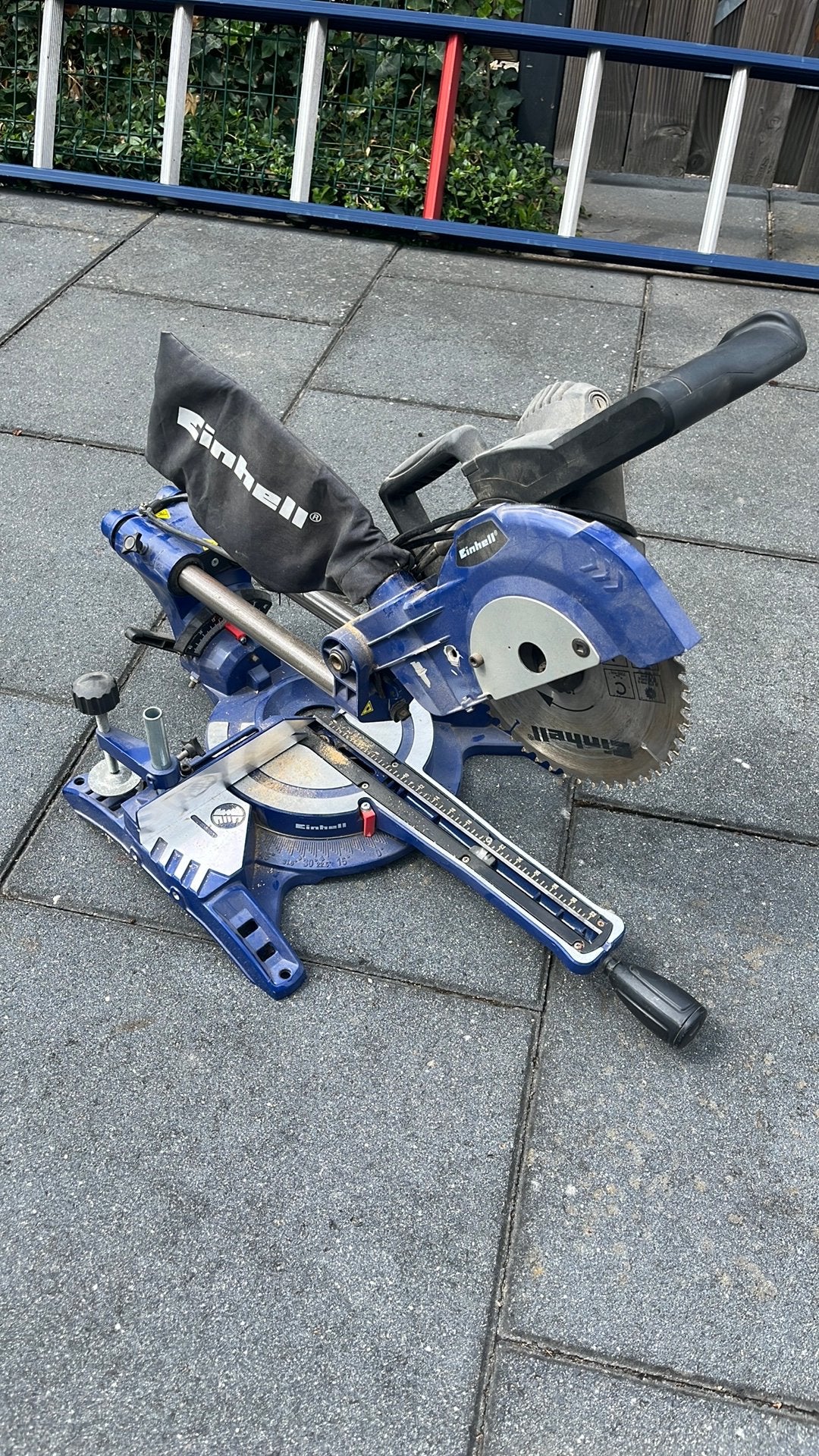 Einhell afkortzaag, Ophalen, 70 mm of meer, Zo goed als nieuw, Afkortzaag