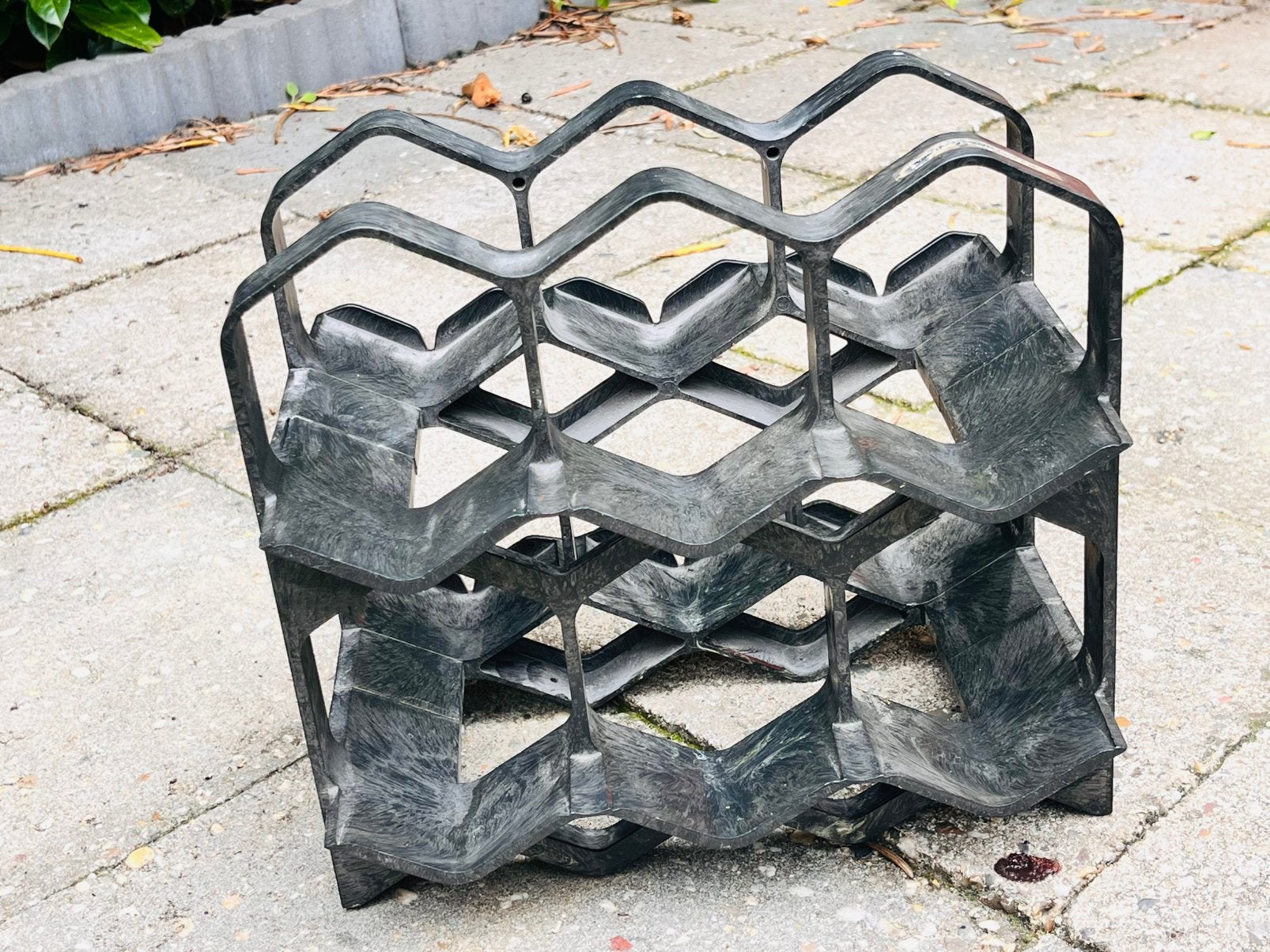 modulair, plastic wijnrek , jaren 2000., Ophalen of Verzenden, Gebruikt, Kunststof, Minder dan 5 flessen