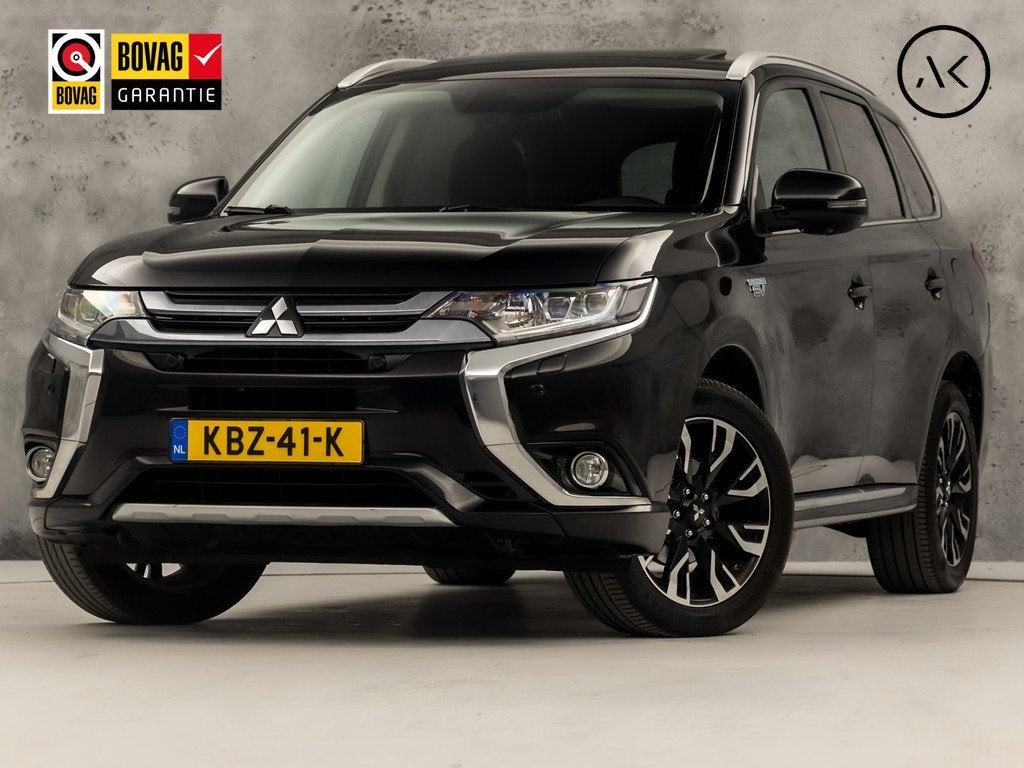 Mitsubishi Outlander 2.0 PHEV Deluxe 204Pk Automaat (SCHUIFD, Auto's, Automaat, 1820 kg, Zwart, Bedrijf