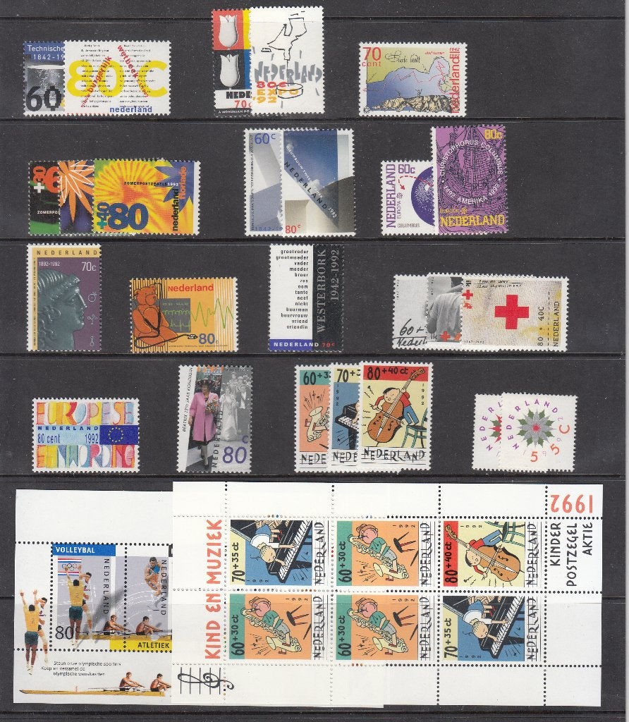 Nederland postfris jaargang 1992, Verzenden, Postfris
