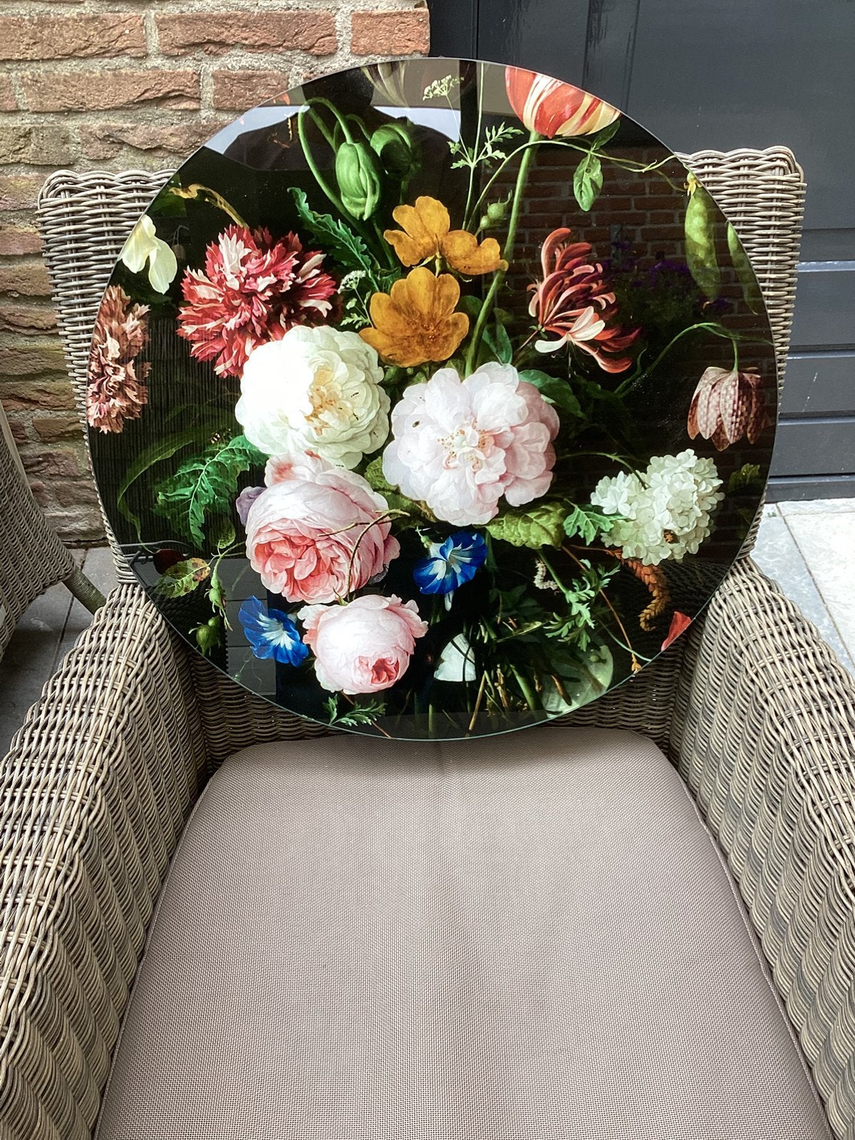 Wanddecoratie hardglas, Ophalen, Zo goed als nieuw