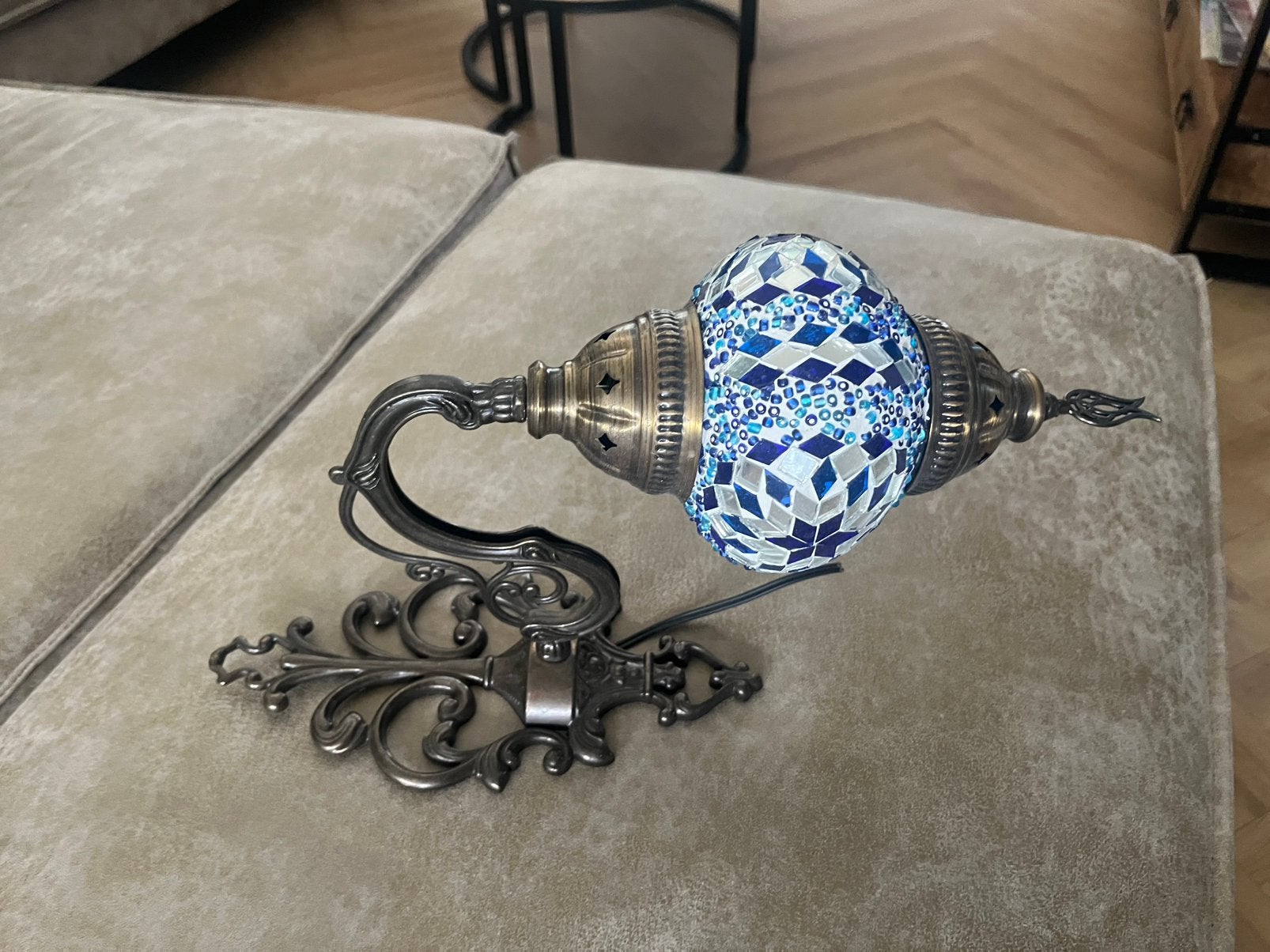 Turkse mozaïek wandlamp, Ophalen, Nieuw, Glas, Oosters
