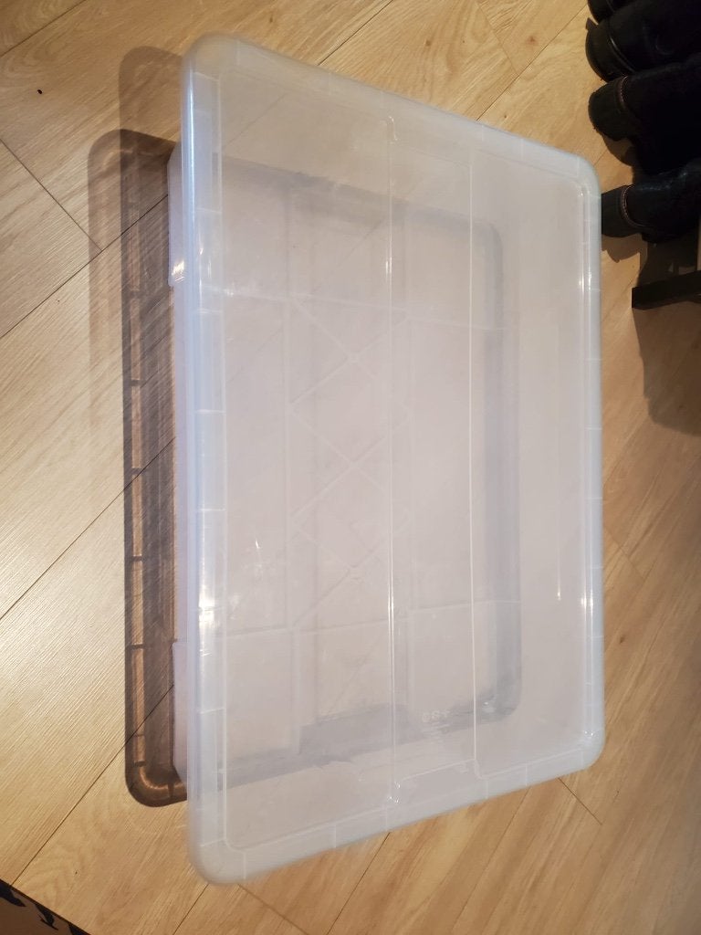 IKEA SAMLA opbergbox (transparant), Ophalen, Kunststof, 50 tot 100 cm, Zo goed als nieuw