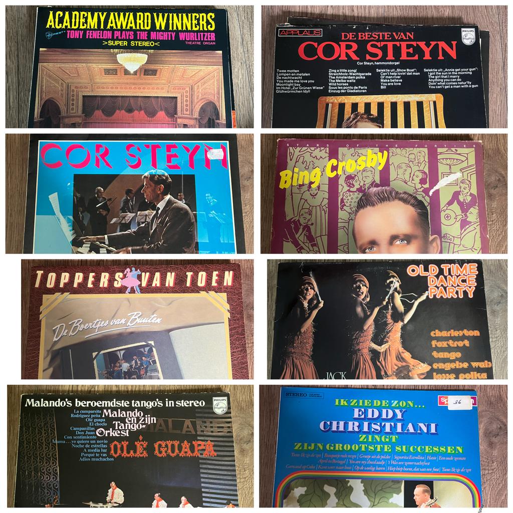 Partij oude LP platen, Cd's en Dvd's, Vinyl | Overige Vinyl, Ophalen, Gebruikt, 12 inch