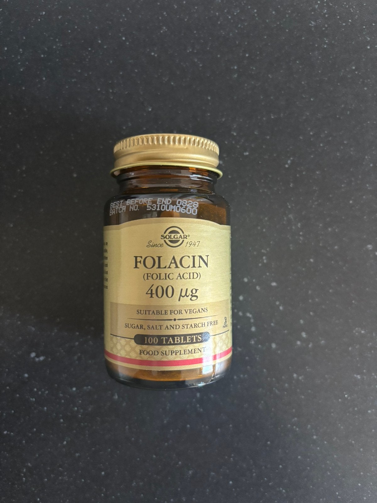 Solgar Folacin (Foliumzuur) 400 mcg Tabletten, Verzenden, Zo goed als nieuw, Overige typen