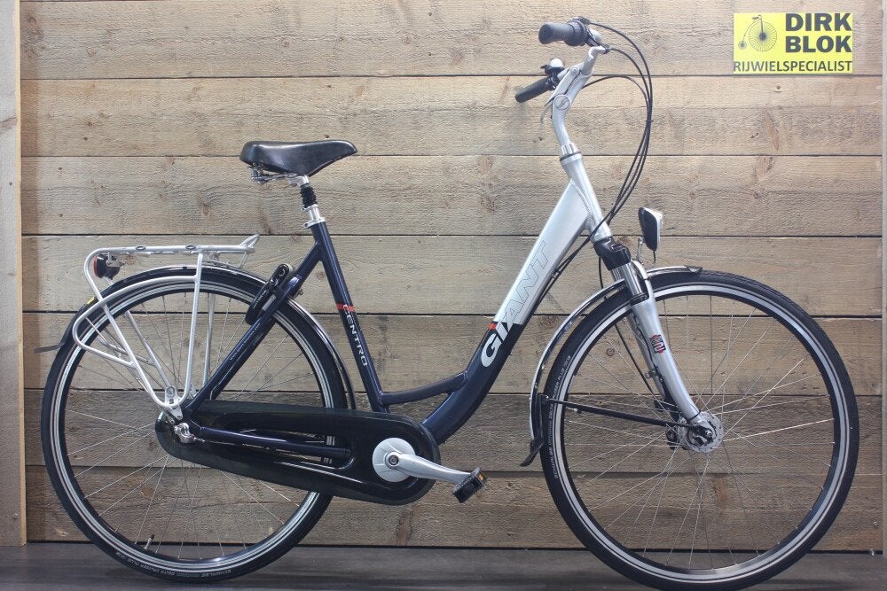 Giant Centro damesfiets 3v L grijs/blauw + 3 mnd garantie, Niet ingevuld, Gebruikt, Niet ingevuld, Niet ingevuld