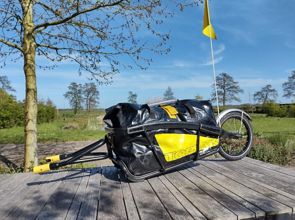 Topeak Fietskar + waterdichte tas, Fietsen en Brommers, Fietsaccessoires | Aanhangers en Karren, Ophalen, Topeak, Bagagekar, 20 tot 40 kg
