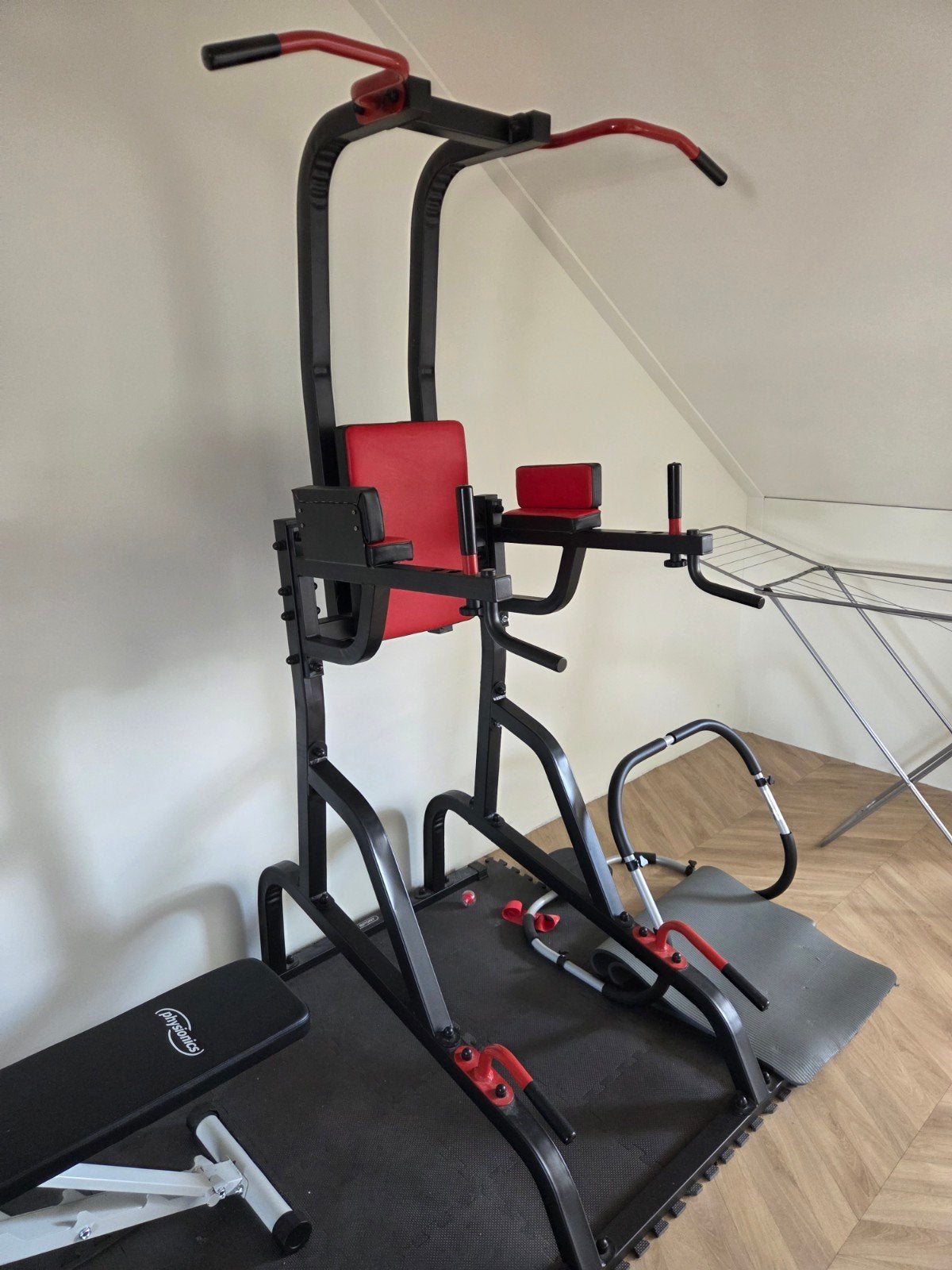 Marbo Sport Power Tower - Complete Krachtstation, Sport en Fitness, Ophalen, Zo goed als nieuw, Benen, Oprekstang