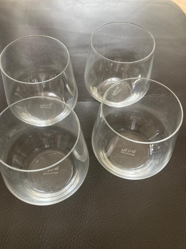 Set van 4 Vivo Villeroy & Boch Group glazen, Ophalen of Verzenden, Overige merken, Glas, Overige typen