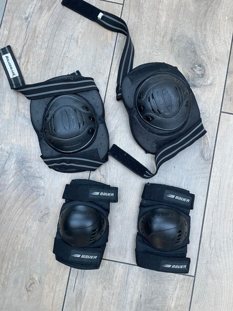 Bauer Rollerblade skate knie beschermers handbeschermers, Sport en Fitness, Skeelers, Bauer, Ophalen of Verzenden, Bescherming
