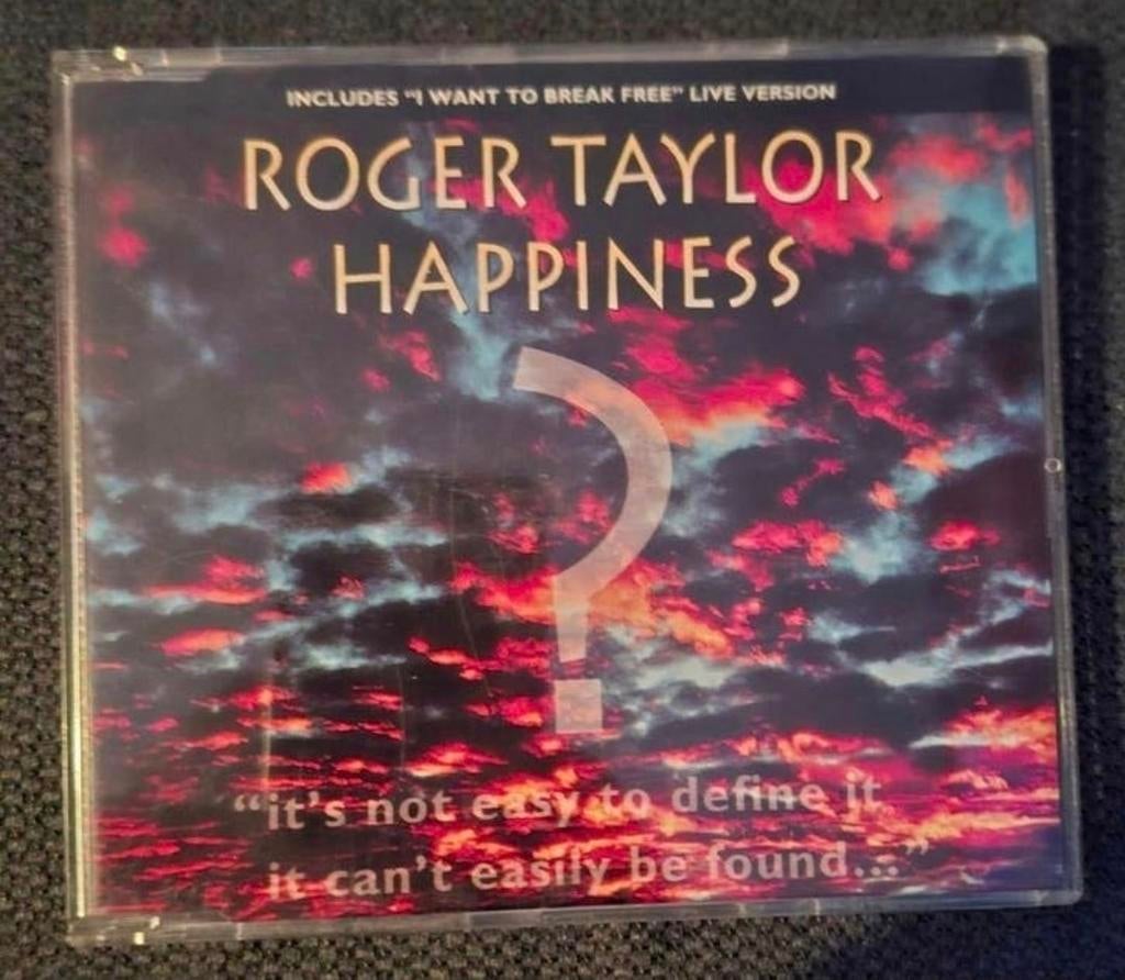 Roger Taylor (Queen) CD-single Happiness, Cd's en Dvd's, 1990 - 1999, Overige formaten, Ophalen of Verzenden, Zo goed als nieuw