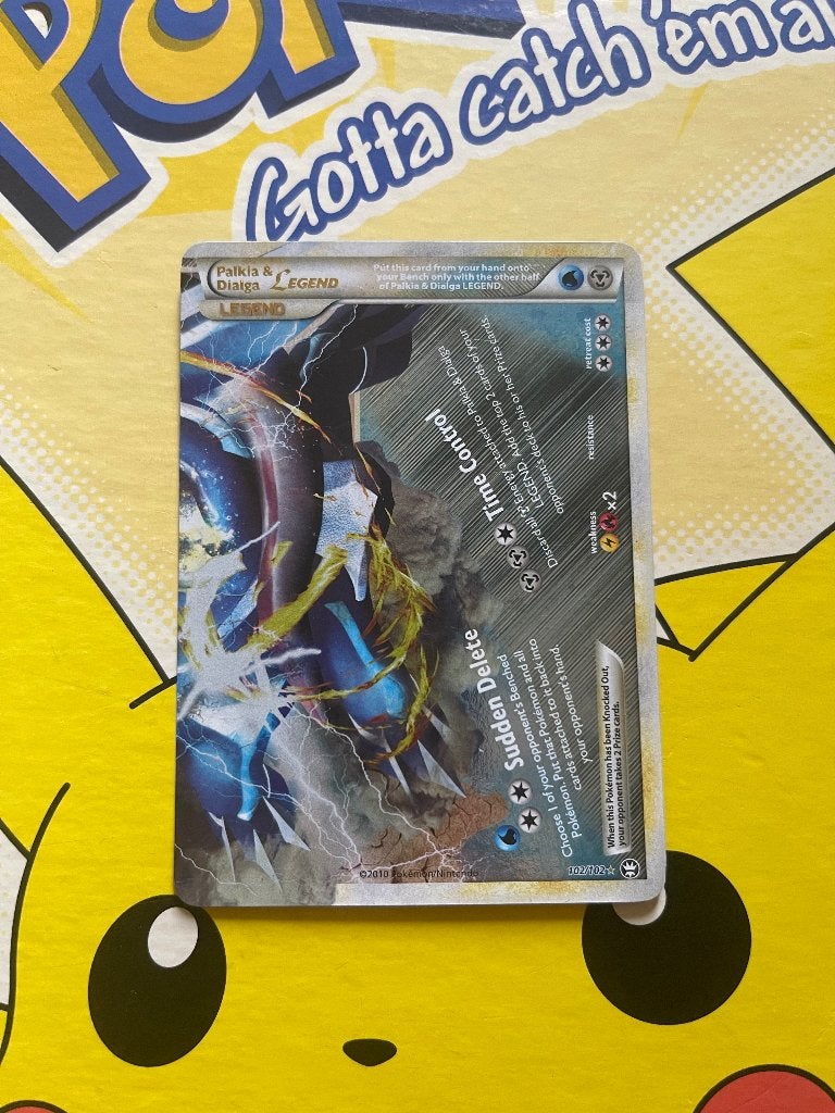 Palkia & Dialga LEGEND, Verzenden, Gebruikt, Losse kaart, Foil