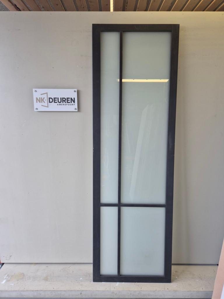 Design deur met melkglas (73x235,) schuifdeur Ongebruikt, Ophalen, Binnendeur, Nieuw, Glas