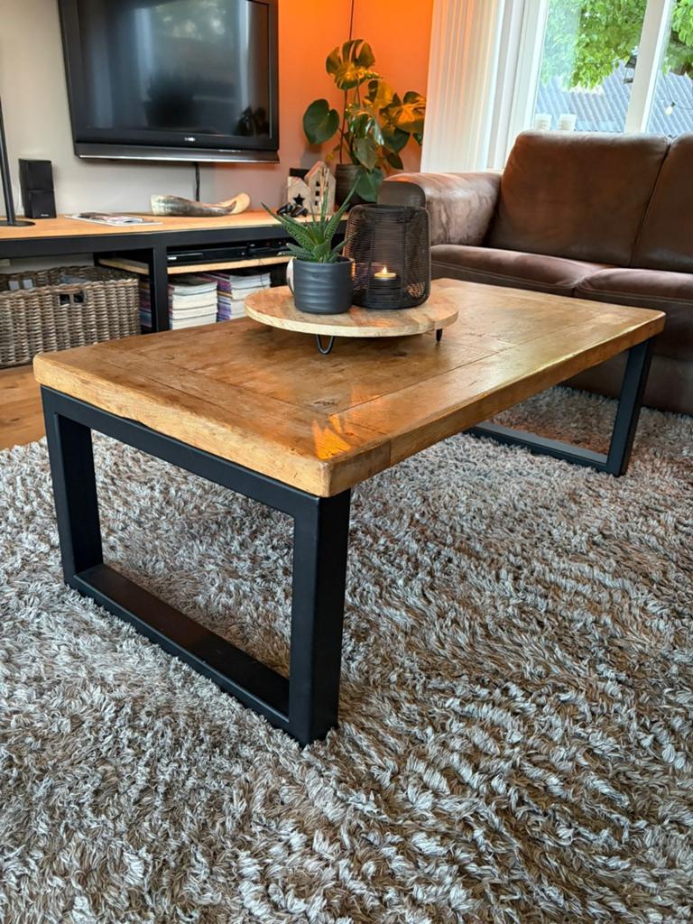Salontafel, eettafel., Ophalen of Verzenden, Rechthoekig, 150 tot 200 cm
