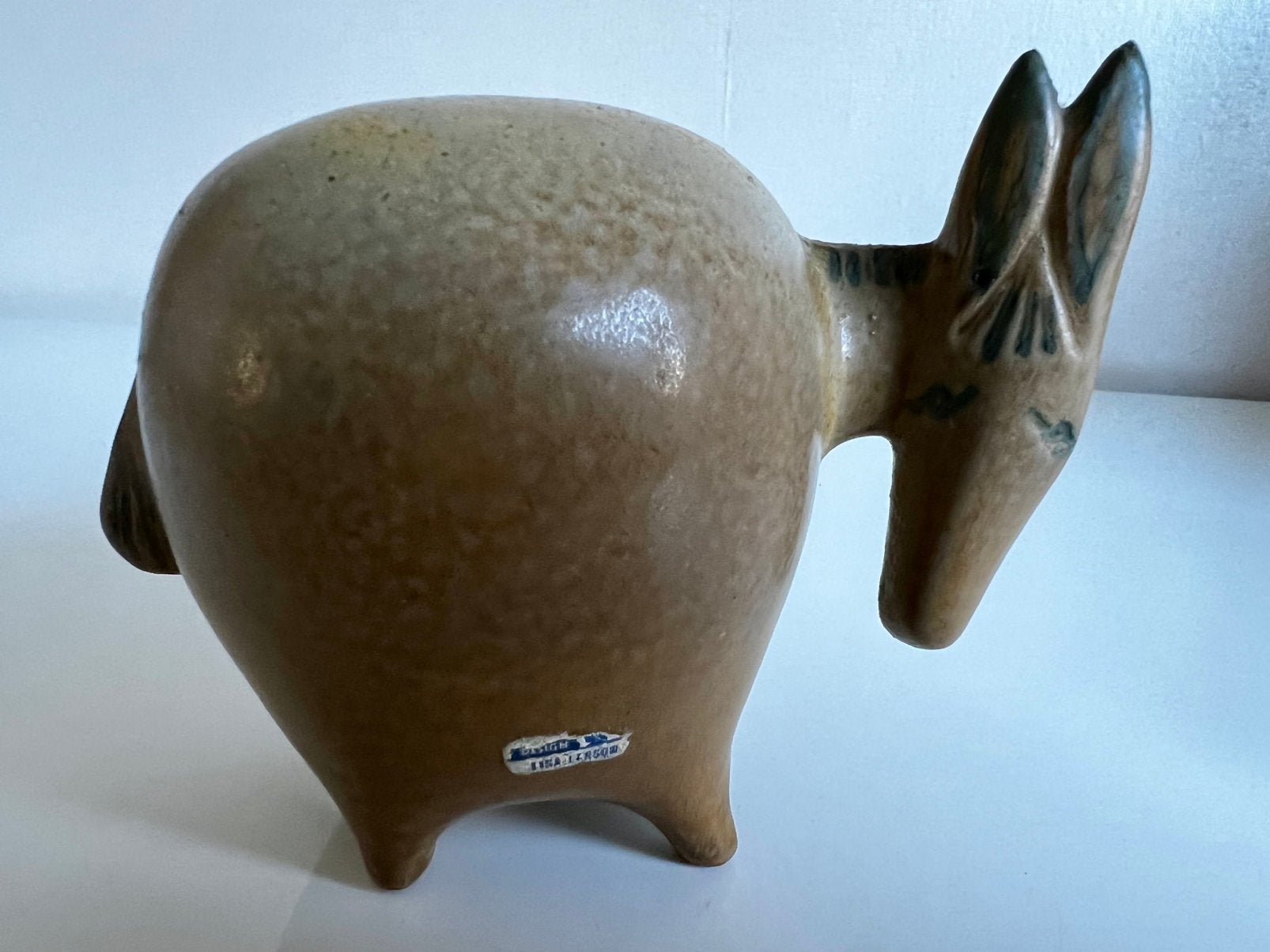 Vintage Lisa Larson Gustavsberg Ezel Donkey Large Zoo 1965, Antiek en Kunst, Ophalen of Verzenden, Object, Steen/keramiek
