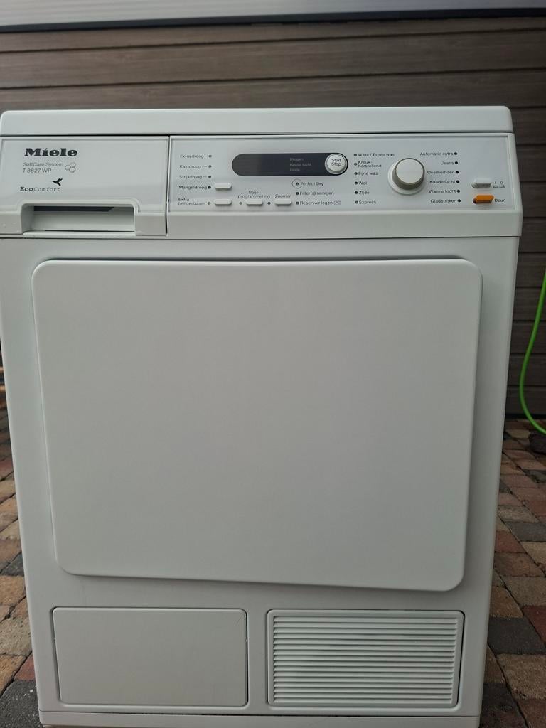 Miele T 8827 WP EcoComfort warmtepompdroger - Zuinig, Ophalen, 8 tot 10 kg, Zo goed als nieuw, 85 tot 90 cm