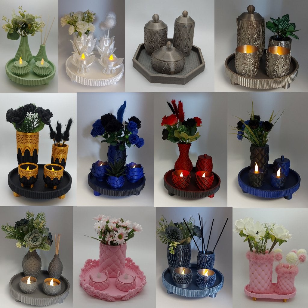 12 stuks 3D print decoratie, Ophalen of Verzenden, Nieuw, Meerkleurig, Kunststof