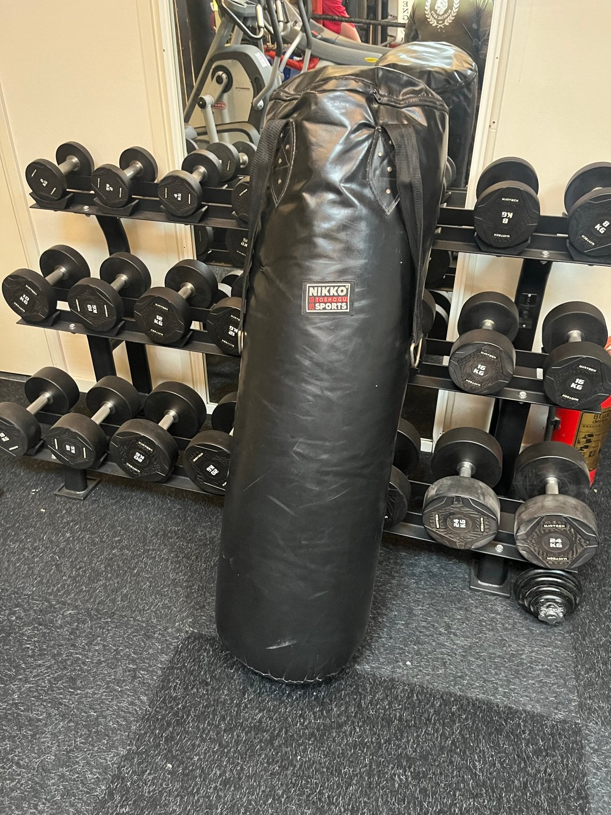 Nikko Sports Bokszak 120cm, Sport en Fitness, Ophalen, Gebruikt, Overige, Vechtsportmateriaal