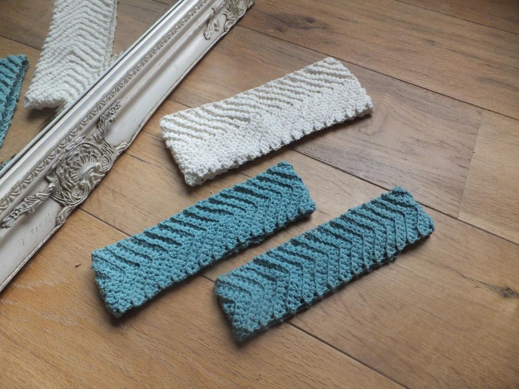 boho hippie haarbanden, gehaakt, katoen, mix & match 3 stuks, Ophalen of Verzenden, Nieuw