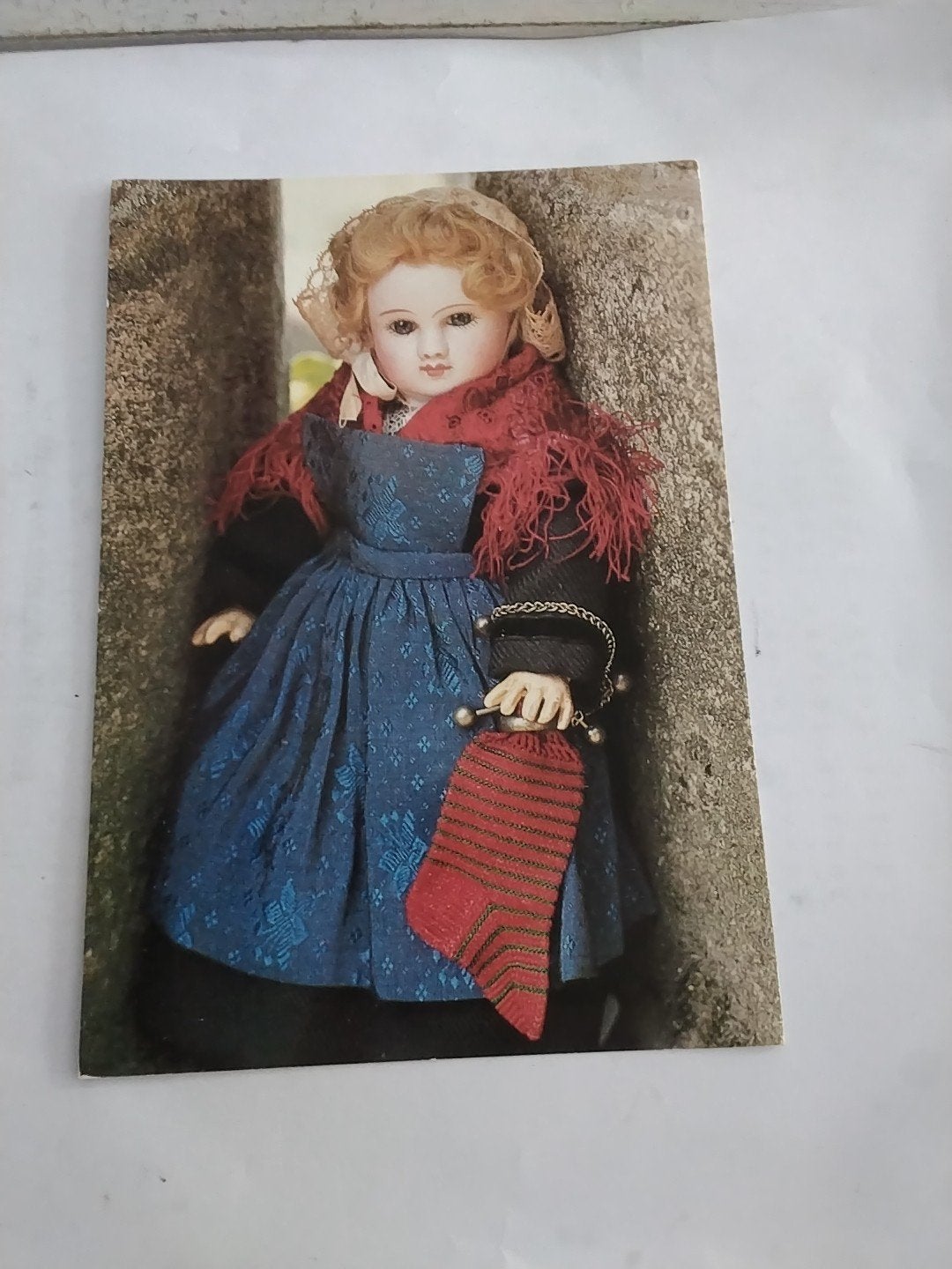 Oude Franse Ansichtkaart: Pop in Traditionele Klederdracht, Ophalen of Verzenden, Voor 1920, Gelopen