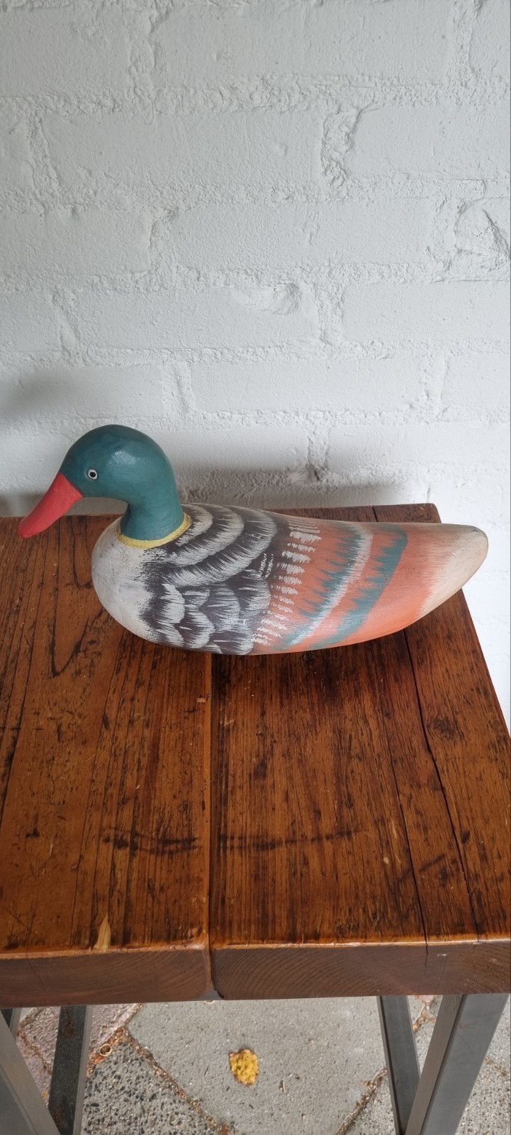 oude vintage lokeend, Antiek en Kunst, Curiosa en Brocante, Ophalen of Verzenden