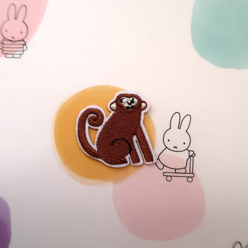 Aapje opstrijkplaatje Patch Badge Applique, Hobby en Vrije tijd, Verzenden, Nieuw, Overige applicaties