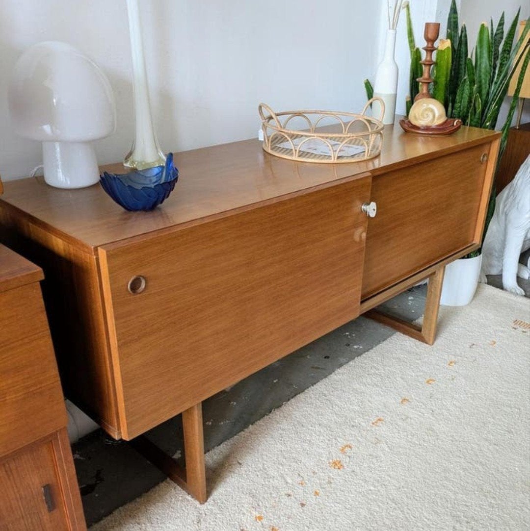 Vintage retro sideboard dressoir midcentury, ., Ophalen of Verzenden, ., 25 tot 50 cm