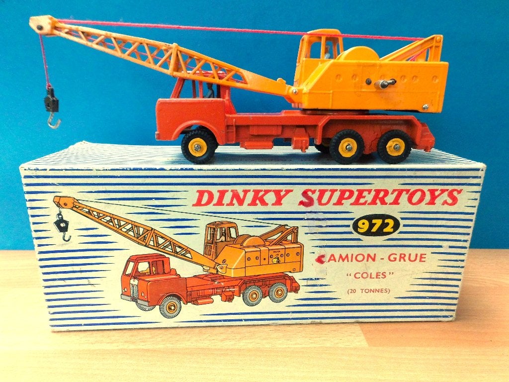 TOPSTUK !!! Dinky Toys FRANKRIJK No. 889 COLES Grue met doos, Ophalen of Verzenden, Zo goed als nieuw, Bus of Vrachtwagen, Dinky Toys