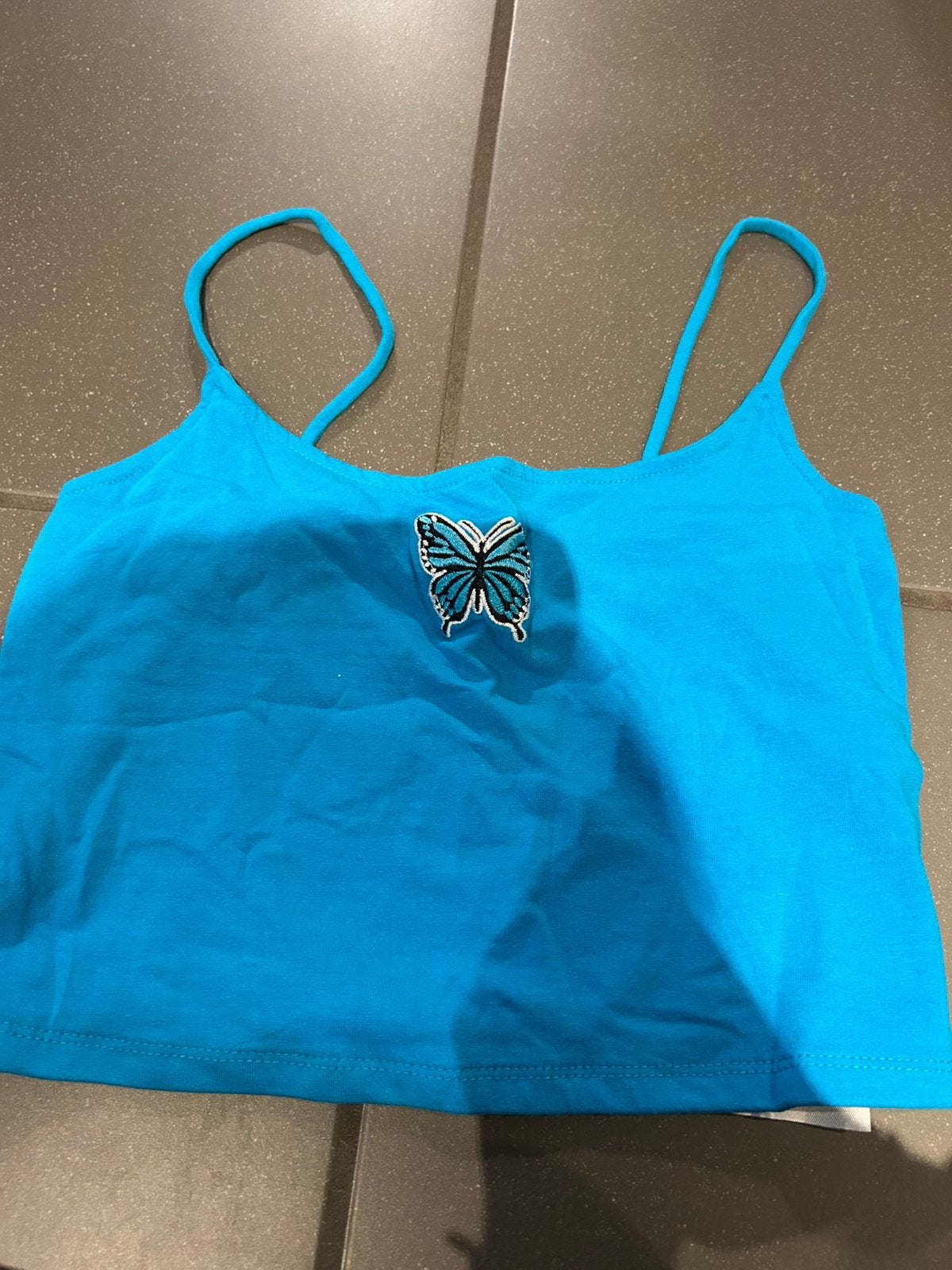 Crop top, Blauw, Ophalen of Verzenden, Zo goed als nieuw, Maat 36 (S)