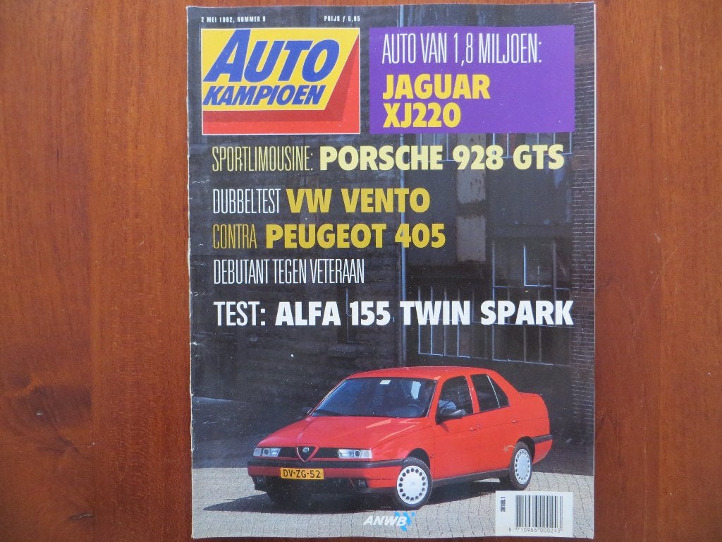 Autokampioen 9 1992 Porsche 928 GTS, Jaguar XJ220, Vento, Verzenden, Nieuw, Porsche
