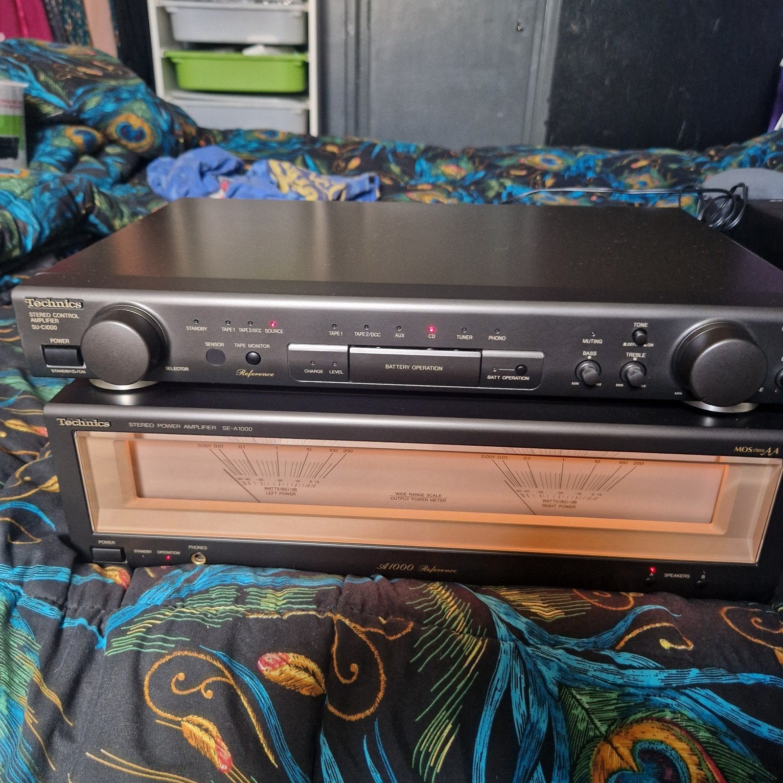 TECHNICS SE A1000 EN SU C1000 AMPLIFIER CONTROLER, Ophalen of Verzenden, 120 watt of meer, Overige merken