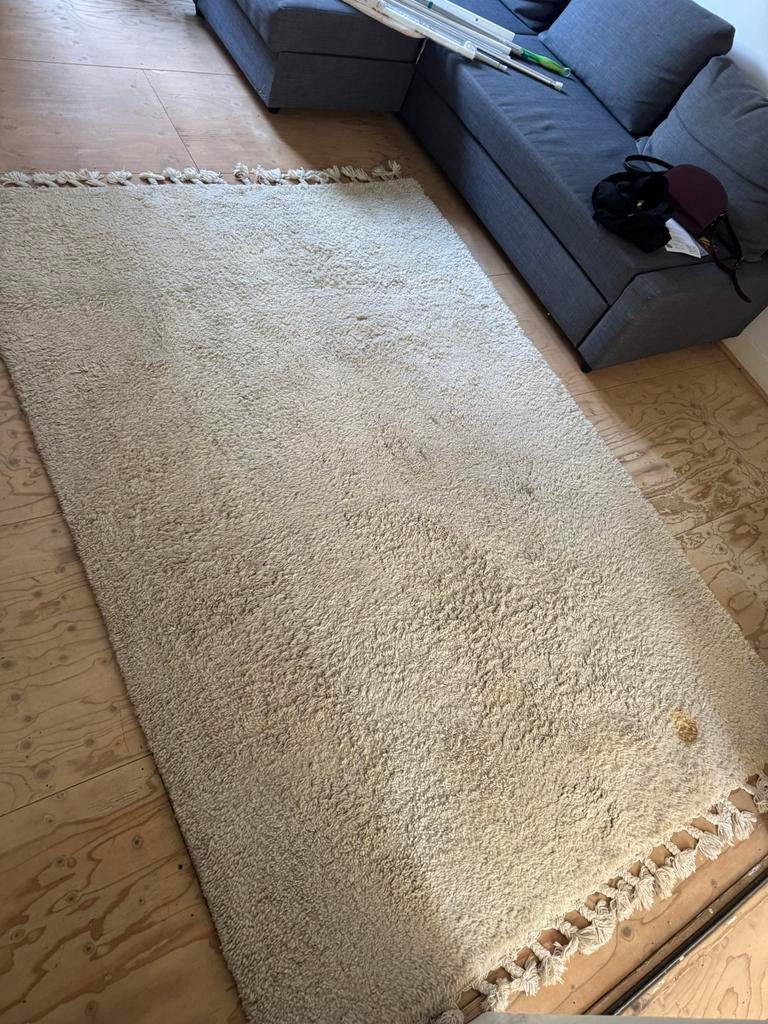 Wollen kleed, Ophalen, Gebruikt, Wit, 150 tot 200 cm